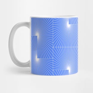 Periwinkle Blue Modern Geometry Mug